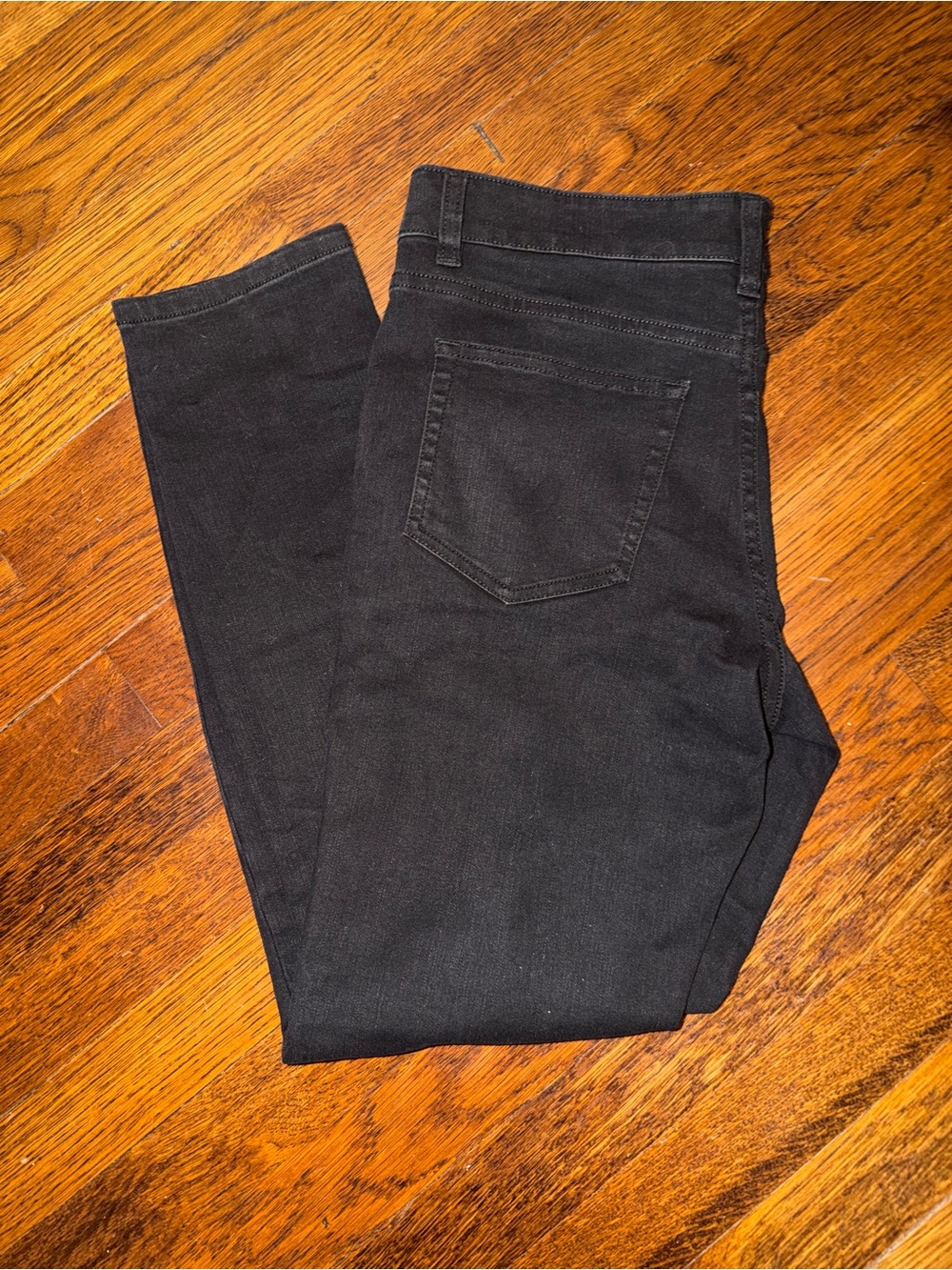 Men's Black Denim Jeans - Under 510 - Classic Back Pocket Style